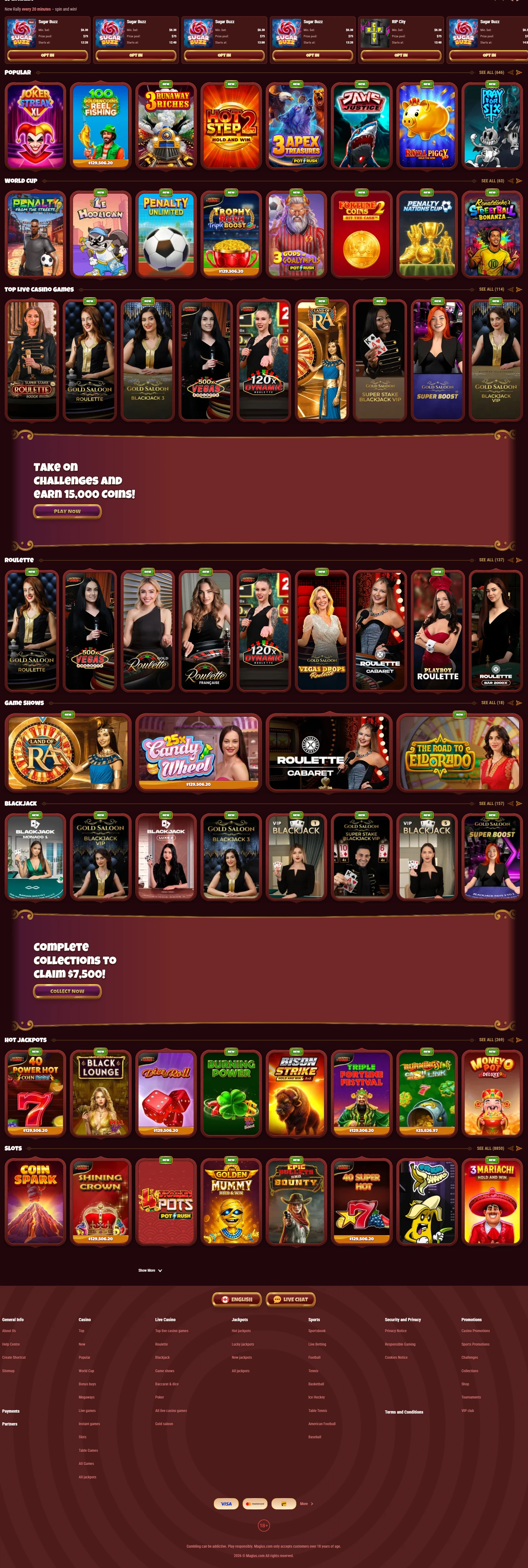 magius casino Casino κουλοχέρηδες και παιχνίδια